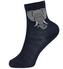 DYR-Cph Socks - ANIMAL Gallop - Navy Elephant