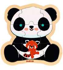 Djeco Puzzle - 9 Briques - Bois - Panda