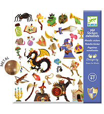 Djeco Stickers - Metallic - 160 pcs - Imaginative Middela