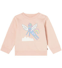 Stella McCartney Kids Peysa - Duftbleikt M. Einhyrningur