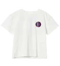 Name It T-Shirt - NkfKaluna - Loose - White Alyssum av. Smiley