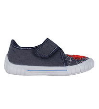 Superfit Slippers - Bill - Blue w. Red Spider