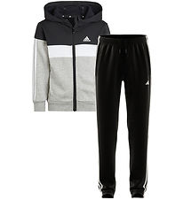 adidas Performance Sweatset - Cardigan/Byxor - Svart/Vit/Grå