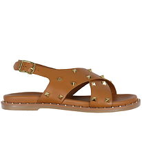 Petit by Sofie Schnoor Sandals - Cognac w. Gold-Rivets