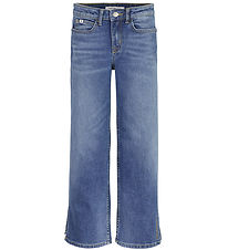 Calvin Klein Jeans - Wijde pijpen Hr - Mid Blue