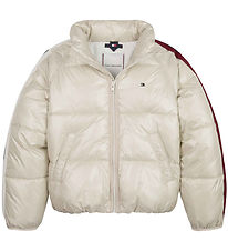 Tommy Hilfiger Down Jacket - Global Stripe Pouf - Classic+ Beige