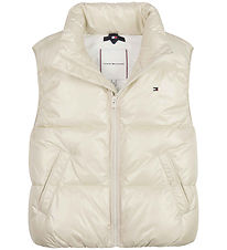 Tommy Hilfiger Padded Gilet - Glossy Short Pouf - Classic+ Beige