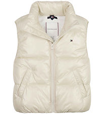 Tommy Hilfiger Dunvst - Blank Short Puffer - Classic+ Beige