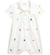 Polo Ralph Lauren Sommardräkten - Vit m. Broderier