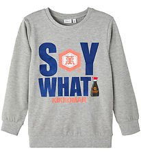 Name It Sweatshirt - NkmFrom Kikkoman - Grey Melange