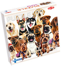 TACTIC Jigsaw Puzzle - Group of Cute Dogs - 100 Bricks