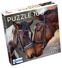 TACTIC Jigsaw Puzzle - Horses in Love - 100 Bricks