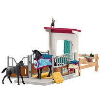 Schleich Horse Club - Paardenbox m. Merrie en veulen - 42611