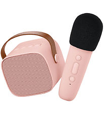 Lalarma Haut-parleur av. Microphone - Sans fil - Karaok - Rose