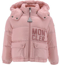 Moncler Down Jacket - Abbaye - Pink w. Text