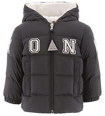 Moncler Donsjack - Bayan - Zwart m. Wit