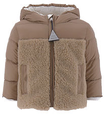 Moncler Veste Doudoune av. Polaire pilou -Amin - Sable