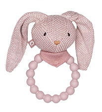 Smallstuff Rattle Teether - Rabbit - Soft Powder