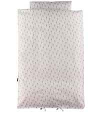 Nørgaard Madsens Bedding - Baby - White w. Pink Flamingos