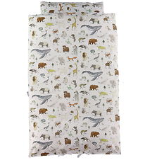 Nrgaard Madsens Bedding - Junior - White w. Animals