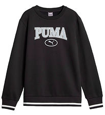 Puma Sweatshirt - Squad Crew - Black w. White