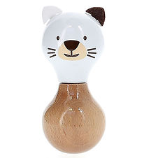 Vilac Rattle - Wood - Mariette the cat