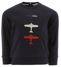 Moncler Sweatshirt - Marinbl m. Plan