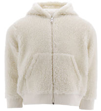 Moncler Veste polaire - Off White av. Logo