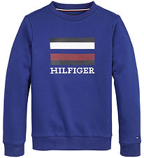 Tommy Hilfiger Sweatshirt - TH Logo - Marinbl Resa