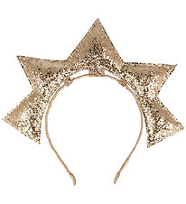 Meri Meri Hairband - Costume - Gold Puffy Star Headband