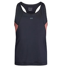 Rethinkit Tanktop - Anais - Midnight Blue m. Altrosa