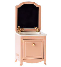 Maileg Miniature Dresser w. Sink & Mirror - Micro - Dark Powder