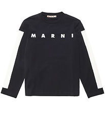 Marni Bluse - Schwarz m. Weiß