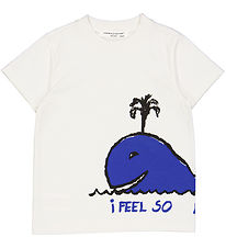 Green Cotton x WWF T-shirt - Conditioner Cream w. Whale