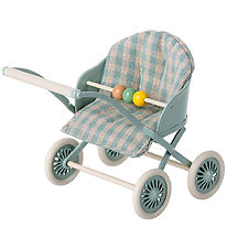 Maileg Stroller - Baby Mouse - Mint