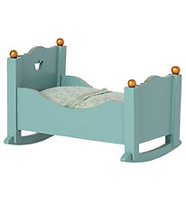 Maileg Crib - Baby Mouse - Blue