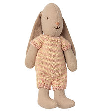 Maileg Rabbit - Micro - Beige/Pink Stripes