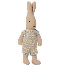 Maileg Rabbit - Micro - Light Blue/Beige Stripes