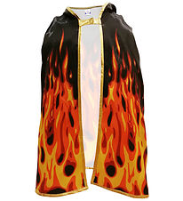 Liontouch Costume - Flame Cloak - Black/Orange/Yellow
