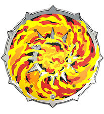 Liontouch Costume - Flame Shield - Red/Orange/Yellow
