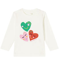 Stella McCartney Kids Blouse - Off White w. Hearts