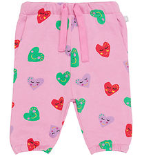 Stella McCartney Kids Sweatpants - Pink w. Hearts
