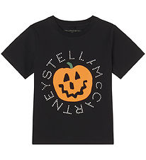 Stella McCartney Kids T-shirt - Black w. Pumpkin