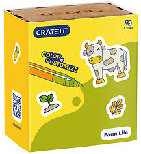 Crateit Set de Cration - La ferme - Bois - Amis des animaux