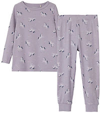 Name It Pyjamasetti - Noos - NmfNightset Unicorn - Lavender Aura