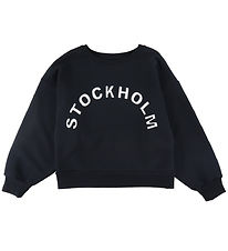 LMTD Sweatshirt - NlfKynthe - Black/White w. Text