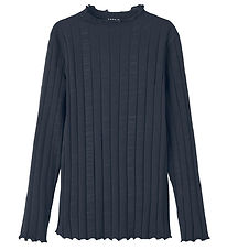 Name It Blússa - Rib - Noos - NkfNoline - Dark Sapphire