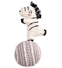 Sebra Rattle - Crochet - 14 cm - Zebra