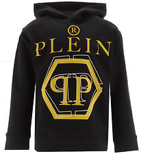 Philipp Plein Hoodie - Black/Yellow w. Print