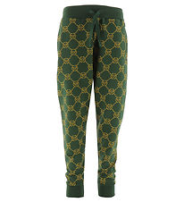 Philipp Plein Pantalon de Jogging - Monogramme - Vert/Jaune